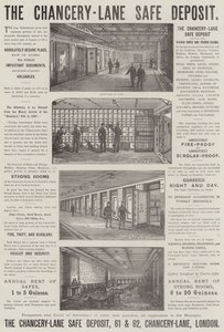 Advertentie, The Chancery-Lane Safe Deposit door Frank Watkins
